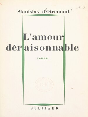 cover image of L'amour déraisonnable